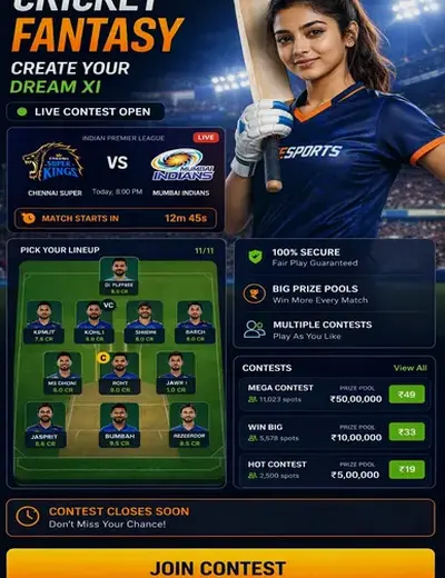 Hero11 (hero11 app) fantasy cricket & matchday visual 3